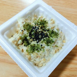 あおさと黒ごまの納豆